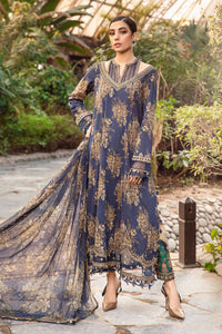 3 Piece Unstitched Digital Printed Lawn Suit ( Fine Printed Silk Dupatta )