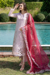 3 Piece Unstitched Heavy Embroidered Lawn Suit ( Full Embroidered Organza Dupatta )